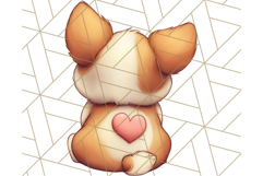 Cute Back View Sitting Animal Clipart PNG From Behind Product Image 5