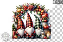 Christmas Gnome Sublimation - Clipart PNG Design Product Image 1