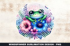 Frog Wind Spinner Sublimation Design Product Image 1