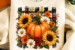 Autumn Sublimation, Fall Sublimation, Pumpkin Autumn PNG Product Image 1