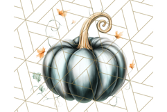 Fall Pumpkin Clipart PNG, Autumn Pumpkins, Jewel Tones Png Product Image 5