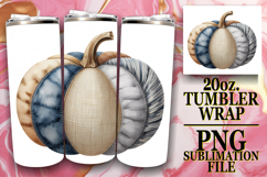 Joyful Inspirations 20oz tumbler wrap, Pumpkin Watercolor Product Image 1