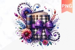 Books Flowers - Clipart PNG Design Product Image 1