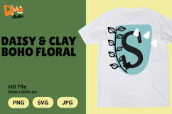 Daisy &amp; Clay Boho Floral Monogram Product Image 1