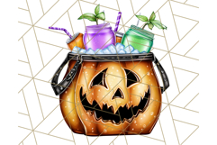 Summerween Beach Party Clipart PNG, Halloween Beach Art Product Image 5