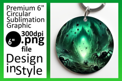 Lovely Round Design for Keychains , Horror Halloween Product Image 1