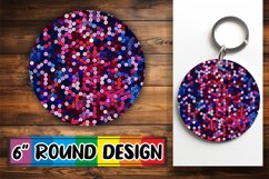 Bright Glittery Pattern Round Design for PNG Product Image 1