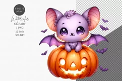 Halloween clipart, Bat clipart, Autumn clipart Product Image 1