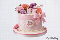 Baby Girl Desserts Clipart PNG Product Image 1
