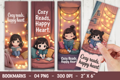 Cozy Reading Bookmark Sublimation Product Image 1