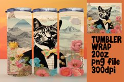 Serene Cat Landscapes Sublimation Wrap 20oz Product Image 1