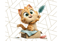 Pet Shop Clipart, Cute Big Eyed Animals, Kawaii Pets PNG Product Image 5