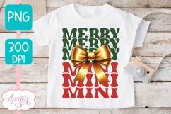 Merry Mama and Mini christmas sublimation PNG designs Product Image 3