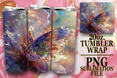 Glitter Butterfly Design for Teardrop Earrings 20oz Product Image 1