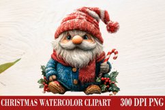 Christmas Gnome Clipart, Winter Clipart Product Image 1