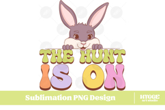 Easter Bunny Sublimation PNG Chick Farm Hip Hop Spring Joy Product Image 1