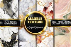 Marble Texture Digital Papers - 04 Variations Product Image 1