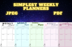 best simplest weekly planner freebie 51,free Weekly planner Product Image 1