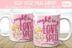 Cute Valentine's day Mug Wrap PNG for Sublimation Product Image 1