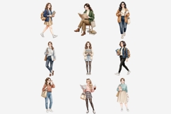 Back to School Aesthetic Clipart Bundle | 65 Watercolor Product Image 6