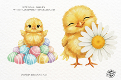 Cute Easter Chick Clipart Product Image 2