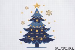 Winter Christmas Tree Sublimation PNG Product Image 1