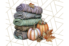 Fall Market Stall Clipart PNG, Rustic Autumn Clip Art Product Image 5