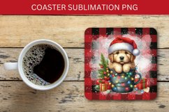 square coaster - puppy in the mug Product Image 1
