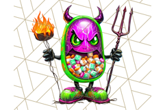 Haunted Treats Clipart PNG, Halloween Candy Art Product Image 5