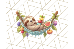 Tropical Fruit Party Animals PNG Clipart, Cute Summer Animal Product Image 5