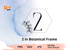 Botanical Frame Monogram Product Image 1