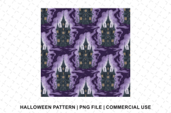 Halloween House Pattern Png | Sublimation | Digital Paper Product Image 1
