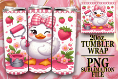 RADIANT GLOW 20oz TUMBLER WRAP, Cute Goose Product Image 1
