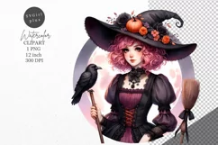 Halloween clipart, Witch clipart, Gothic clipart Product Image 1