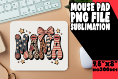 Vibrant mouse pad SUBLIMATION PNG, Mama Product Image 1