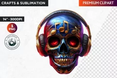 Sugar Skull Clipart, dia de los muertos, Day of the Dead PNG Product Image 1