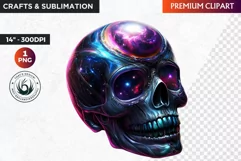Sugar Skull Clipart, dia de los muertos, Day of the Dead PNG Product Image 1