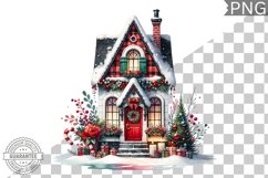 Christmas House Sublimation - Clipart PNG Design Product Image 1