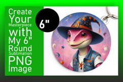 Trendy Circle Design Sublimation PNG , Halloween Dino Product Image 1