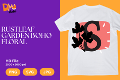 Rustleaf Garden Boho Floral Monogram Product Image 1