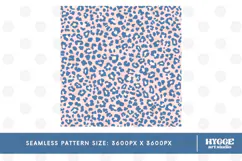 American 4th of July USA Patriotic Leopard Seamless Pattern Product Image 2