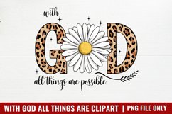 With God All Things Are Possible PNG Product Image 1