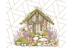 Vintage Cottagecore Barn PNG Clipart, Farmhouse Style Product Image 5
