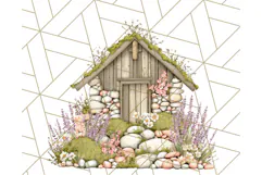 Vintage Cottagecore Barn PNG Clipart, Farmhouse Style Product Image 5