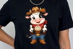 Cowboy Birthday Animals Clipart PNG | Western Party Animal Product Image 4