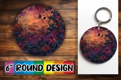 Colorful Vintage Bloom Sublimation Compilation - Round Desig Product Image 1
