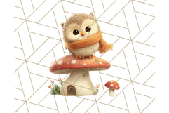 Whimsical Woodland Animal Village PNG Clipart Fantasy Forest Product Image 5