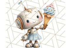 Robot Clipart, Soft Realistic Full Body Robot PNG Images Product Image 5