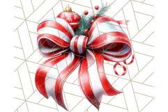 Bright Shiny Christmas Bows PNG Clipart, Winter Holiday Png Product Image 5