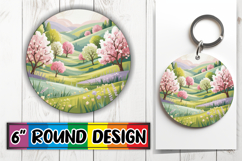 Bright Ornaments Round Sublimation, Spring Product Image 1